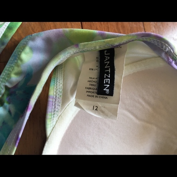 Jantzen Floral Underwire Pushup Swimsuit - Picture 8 of 8